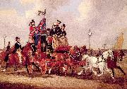 Pollard, James The Last Mail Leaving Newcastle, July 5, 1847 oil painting reproduction
